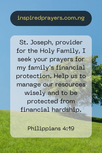 St Joseph Prayer For Family Protection