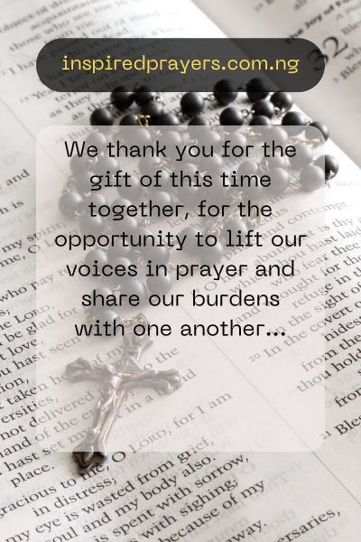 Closing Prayer For Prayer Meeting