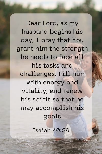 A Prayer for His Daily Strength