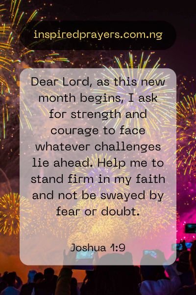 Prayer For A New Month