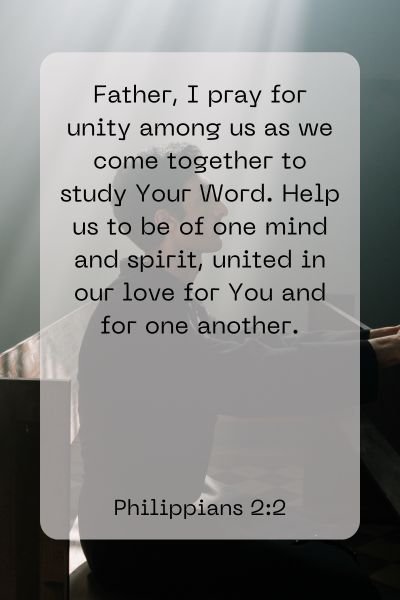 A Prayer for Unity in Study