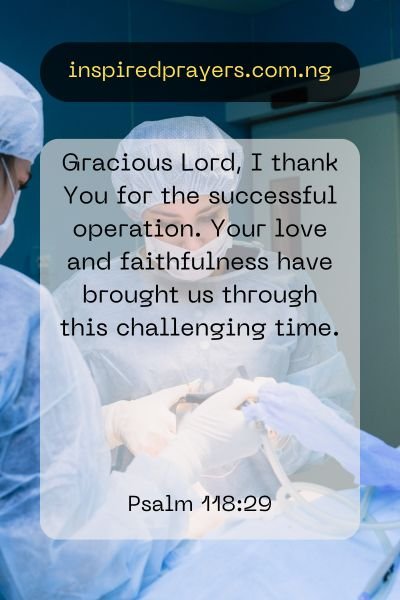 Prayer For Successful Surgery