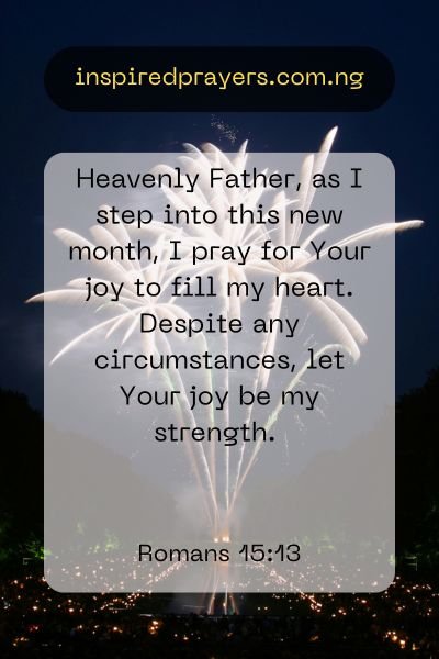 Prayer For A New Month