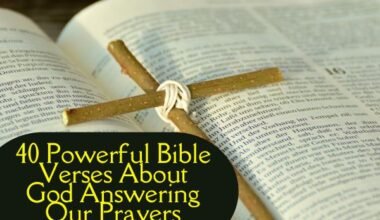 Bible Verses About God Answering Our Prayers