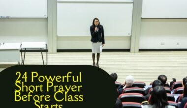 Short Prayer Before Class Starts