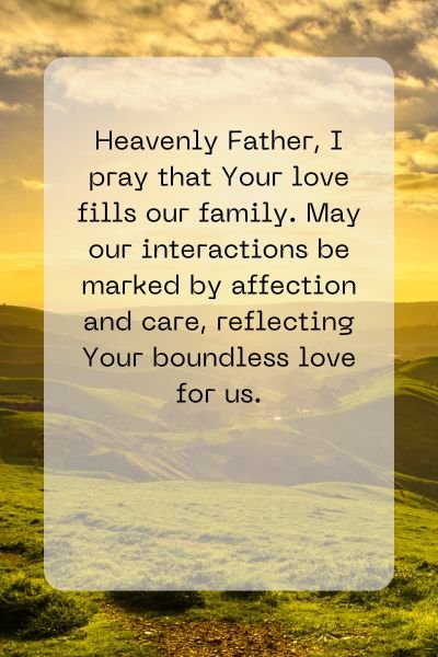 A Prayer for Family Love and Affection