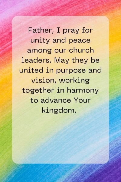 A Prayer for Unity and Peace
