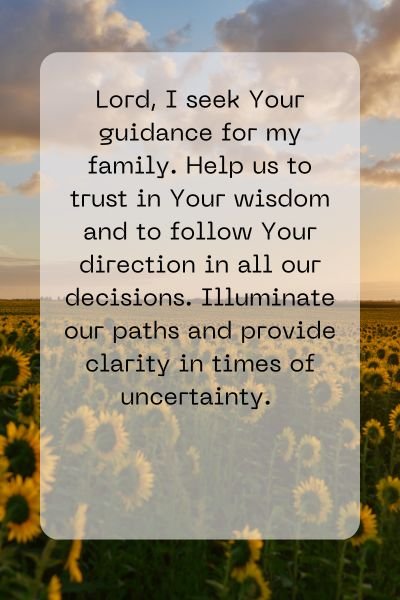 A Prayer for Family Guidance