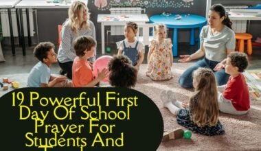 First Day Of School Prayer For Students And Teachers