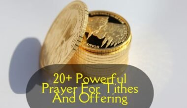 Prayer For Tithes And Offering