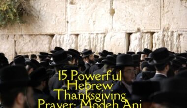 Hebrew Thanksgiving Prayer