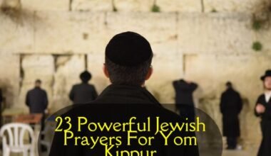 Jewish Prayers For Yom Kippur