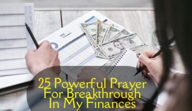 Prayer For Breakthrough In My Finances