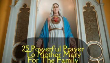 Prayer To Mother Mary For The Family