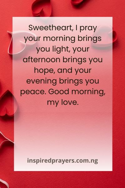 Good Morning Prayer Message For My Love​