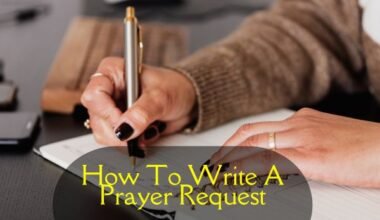 How To Write A Prayer Request​