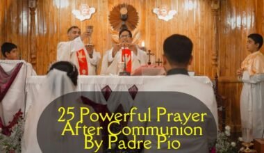 Prayer After Communion By Padre Pio