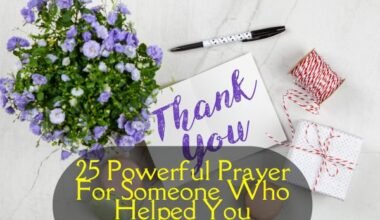 Prayer For Someone Who Helped You​