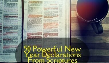 New Year Declarations From Scriptures