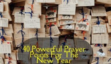 Prayer Points For The New Year