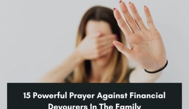 Prayer Against Financial Devourers In The Family