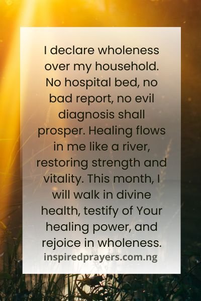 Prayer To Begin The New Month Fresh