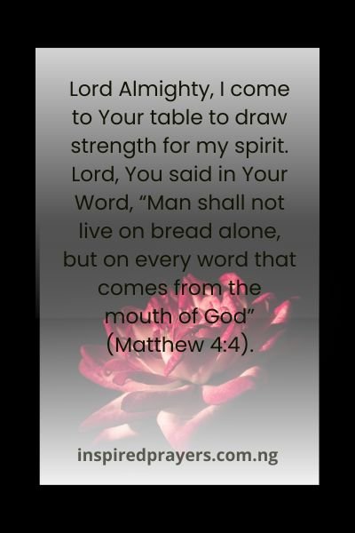 Short Prayers for Communion Strength & Hope