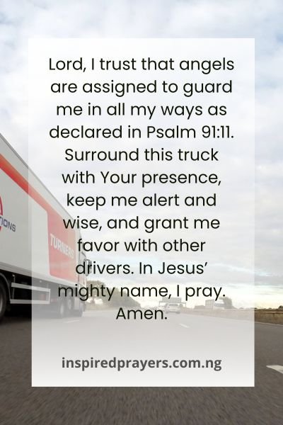 Truck Driver Morning Prayer for Road Safety