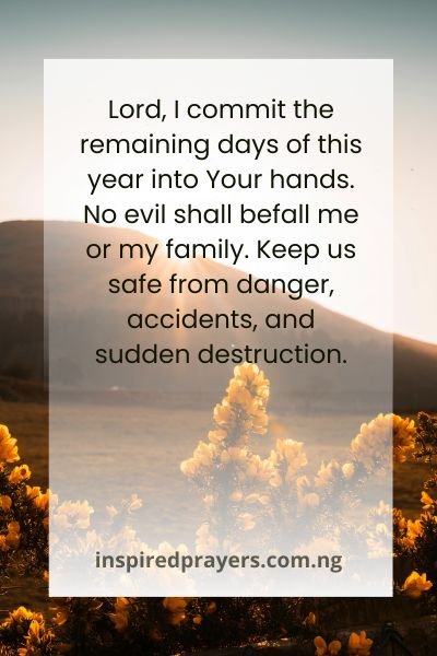 Prayer Point For End Of The Year
