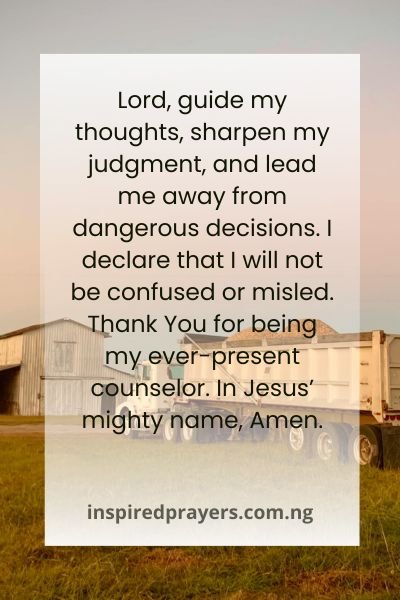 Truck Driver Morning Prayer for Road Safety